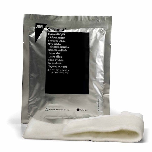 3M Scotchcast Padded Precut Splint 2 X 10 Inch Felt / Fiberglass White, 10PK 75210 - main